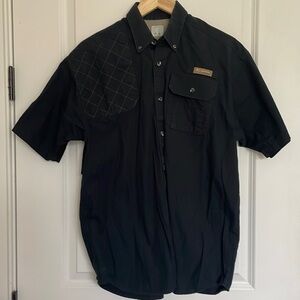 Columbia Men’s Shirt Sleeve Front Button Shirt Black S